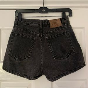 Vintage Y2K Calvin Klein Black Jean Shorts